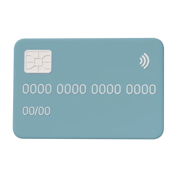 Blue credit card