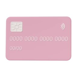 Pink credit card